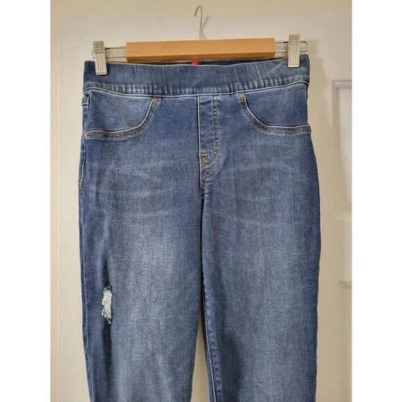 SPANX DISTRESSED SKINNY JEANS 20203Q Small - Picture 3 of 9